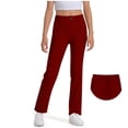 thumbnail image 1 of Girl School Uniform Pants Pants Kids Dress Pants with Pockets Straight Pants Pants for Girls Back to School Clothes Girls Clothes Size 15-16 Years, 1 of 6