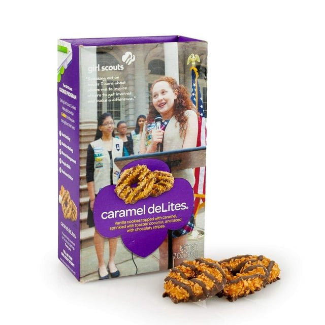 Girl Scout Caramel Delites Cookies 7 Ounce Box