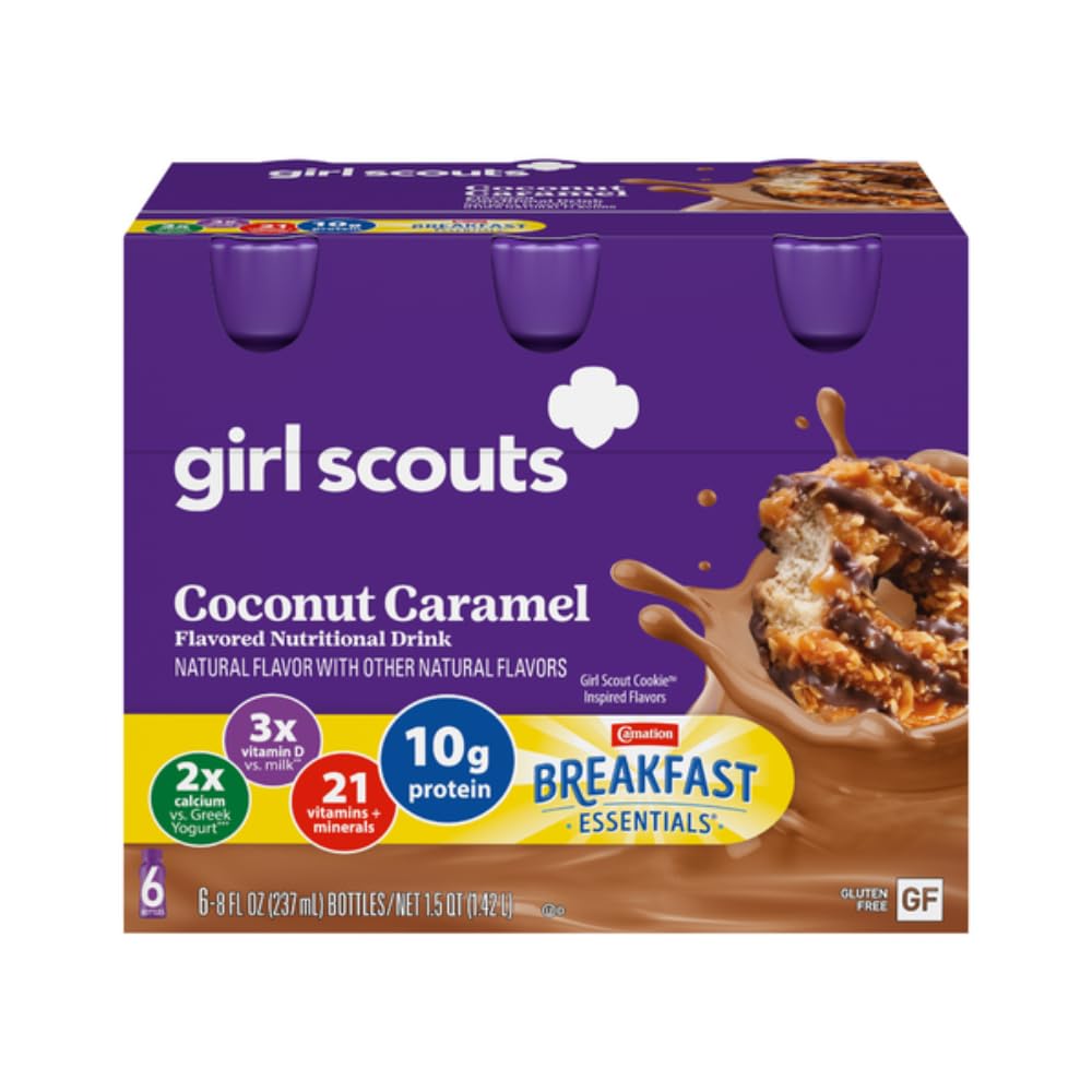 Girl Scout Cookie Flavored Nutritional Drink, Coconut Caramel, Readyto