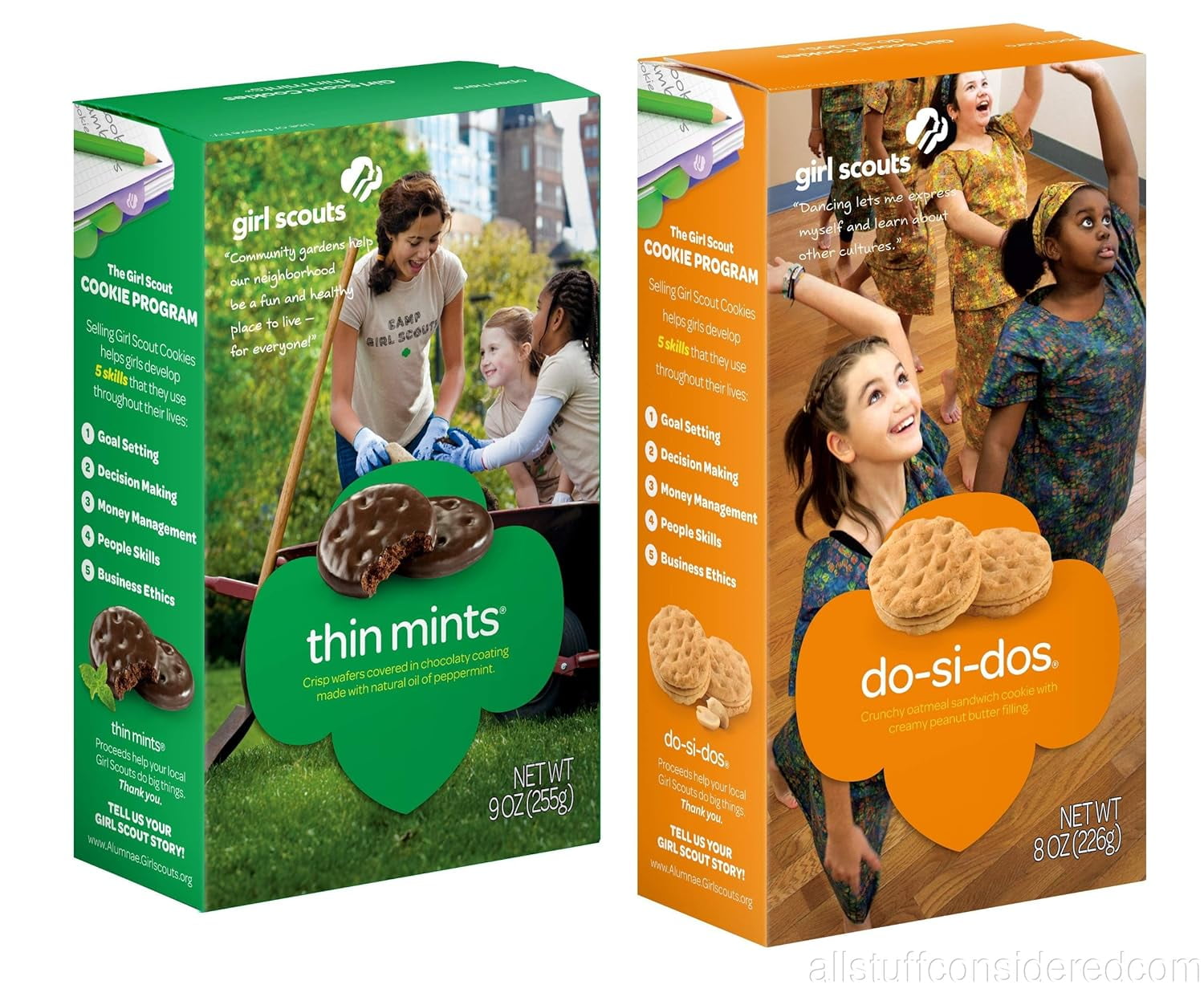 Girl Scout Cookies, 2 Pack, Thin Mints and Do-si-do ( Butter Sandwich ...