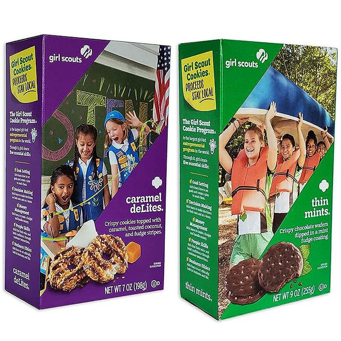 Girl Scout Cookies Thin Mints And Caramel De Lites 1 Box Of Each