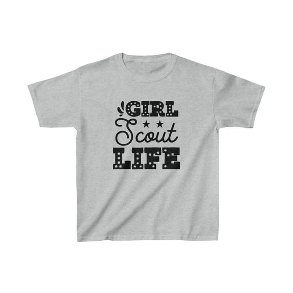 Girl Scout Life Child Size Tee Heavy Cotton Tee Daisy, Brownie, Junior