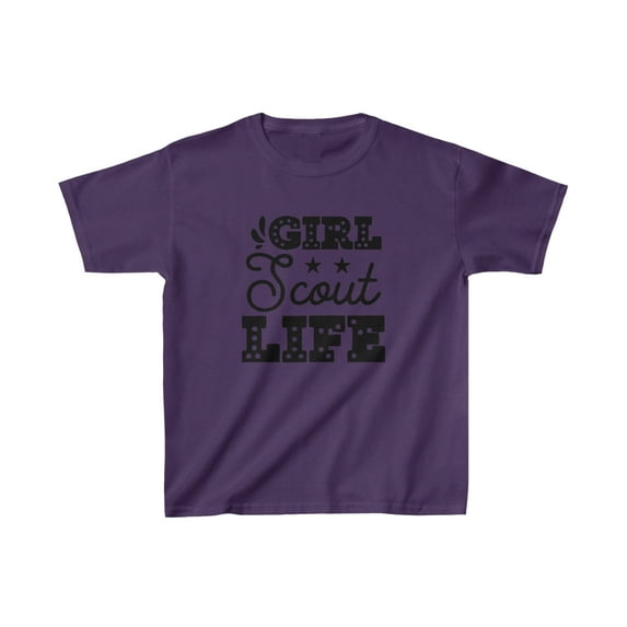 Girl Scout Life Child Size Tee Heavy Cotton Tee Daisy, Brownie, Junior