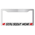 thumbnail image 1 of Girl Scout Mom Chrome Plastic License Plate Frame AMA, 1 of 1