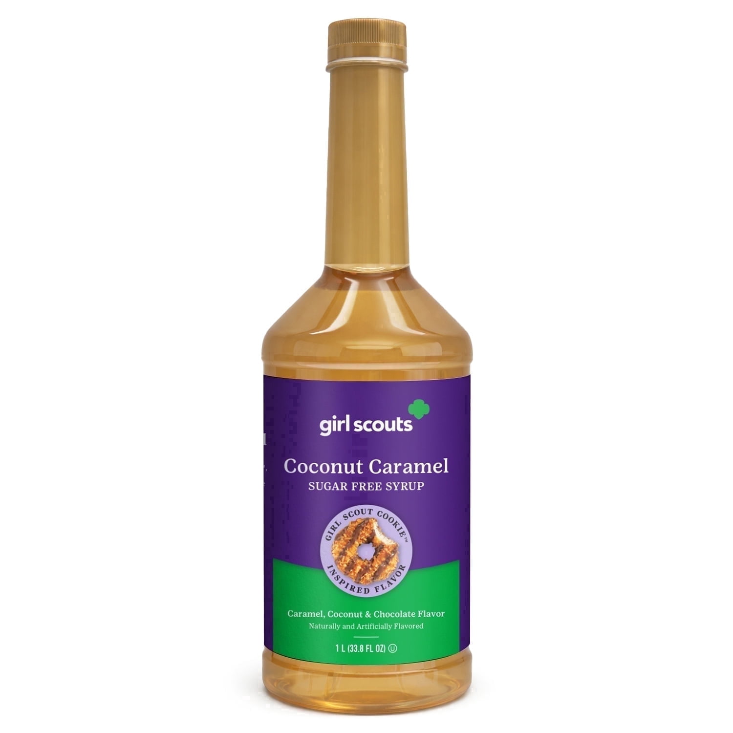 Girl Scouts Coconut Caramel Sugar Free Syrup, 1 Liter