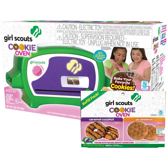Girl Scouts Deluxe Cookie Oven with Caramel Coconut and Peanut Butter