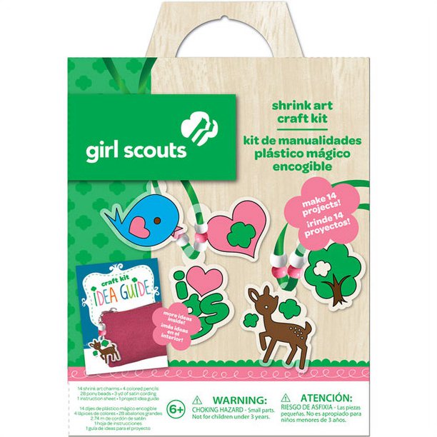 Girl Scouts Shrink Art Jewelry Craft Kit