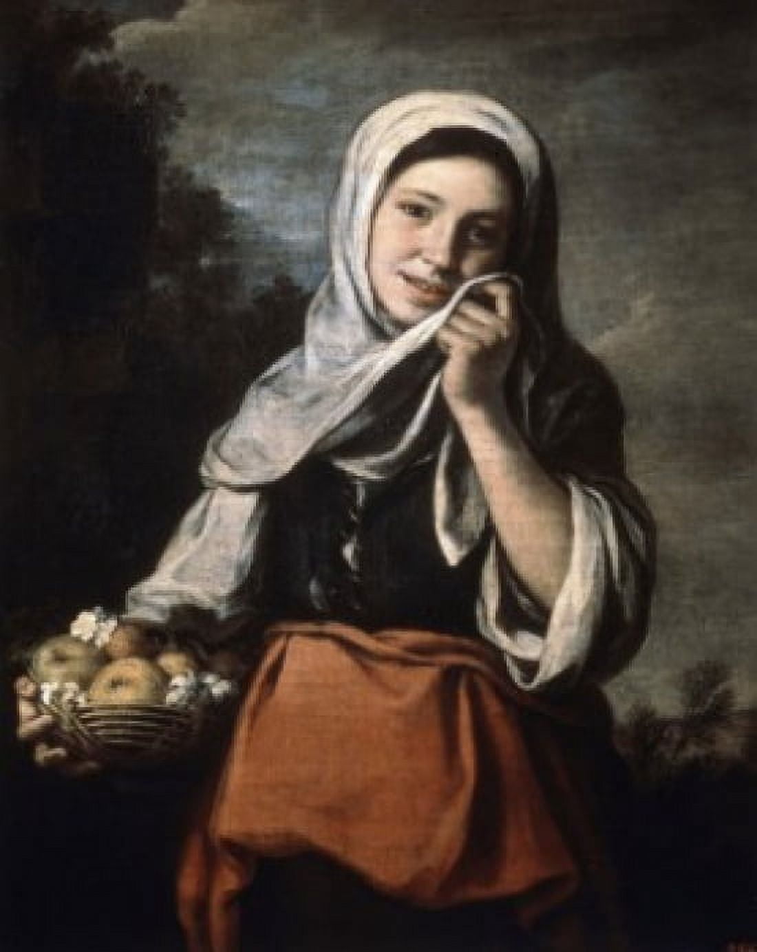 Girl Selling Fruit ca 1650 Bartolome Esteban Murillo (1617-1682 Spanish) Oil on canvas Pushkin Museum of Fine Arts Moscow Russia Canvas Art - Bartolome Esteban (18 x 24)