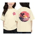 thumbnail image 1 of Girl Shirts,Girls Tops Size 14-16,Children'S Printed Round Neck Short Sleeved T Shirt for Boys And Girls, 1 of 3