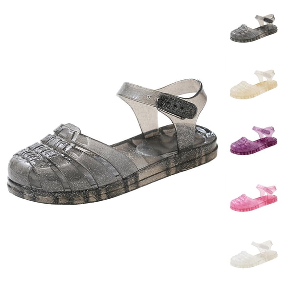 Girl Shoes Girls Sneakers Kids Girl Jelly Sandals Girls Closed Toe Summer Dress Shoes Beach Flat Sandals