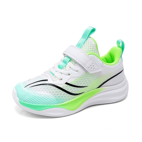 Girl Shoes Summer Kids Sneakers Lightweight Mesh Breathable Running Shoes with Non Rubber Sole Toddler Sneakers Green 34