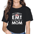 thumbnail image 1 of Girl Short Sleeve T-shirt EMT CALLS ME MOM Printed Women Tshirt Casual Funny Tee female Harajuku T Shirt Women Tops, 1 of 5