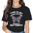 thumbnail image 1 of Girl Short Sleeve T-shirt I'M REALLY A BUTTERFLY Printed Women Tshirt Casual Funny T Shirt female Harajuku Tee Women Tops, 1 of 5