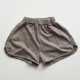 thumbnail image 1 of Girl Shorts Athletic Running Grey Shorts High Waisted Girl Summer Clothes 12-18 Months, 1 of 4