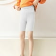 thumbnail image 1 of Girl Shorts Comfortable White Shorts High Waisted Girl Summer Outfits 12-14 Years, 1 of 4