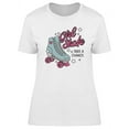 thumbnail image 1 of Girl Skate T-Shirt Women -Image by Shutterstock, Female XX-Large, 1 of 2