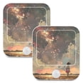 thumbnail image 1 of Girl Sky Firework Night Lights Plug into Wall LED with Auto Light Sensor Warm Light for Kids Hallway Bedroom Living Room Kitchen Bathroom Set of 2, 1 of 7