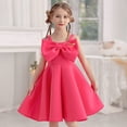 thumbnail image 1 of Girl Sleeveless Bowknot Dress Princess Birthday Party Wedding Ball Gown 3-8Y, 1 of 6