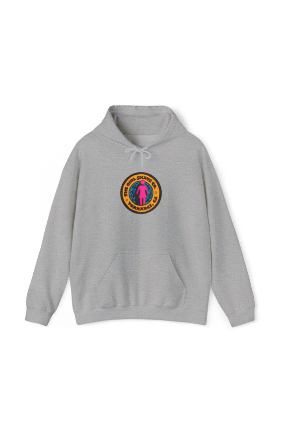 Girl Spiral Small 90s 00s Carroll Howard Skate Vintage Classic Hoodie Print - M / Sport Grey
