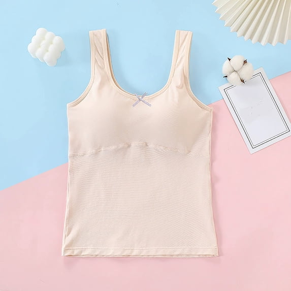 Girl Sports Bra Plus Size New 8-12 Years Girls' Underwear Development Period Comfortable Breathable Small Student Bra Thin Style B-13 Yellow M