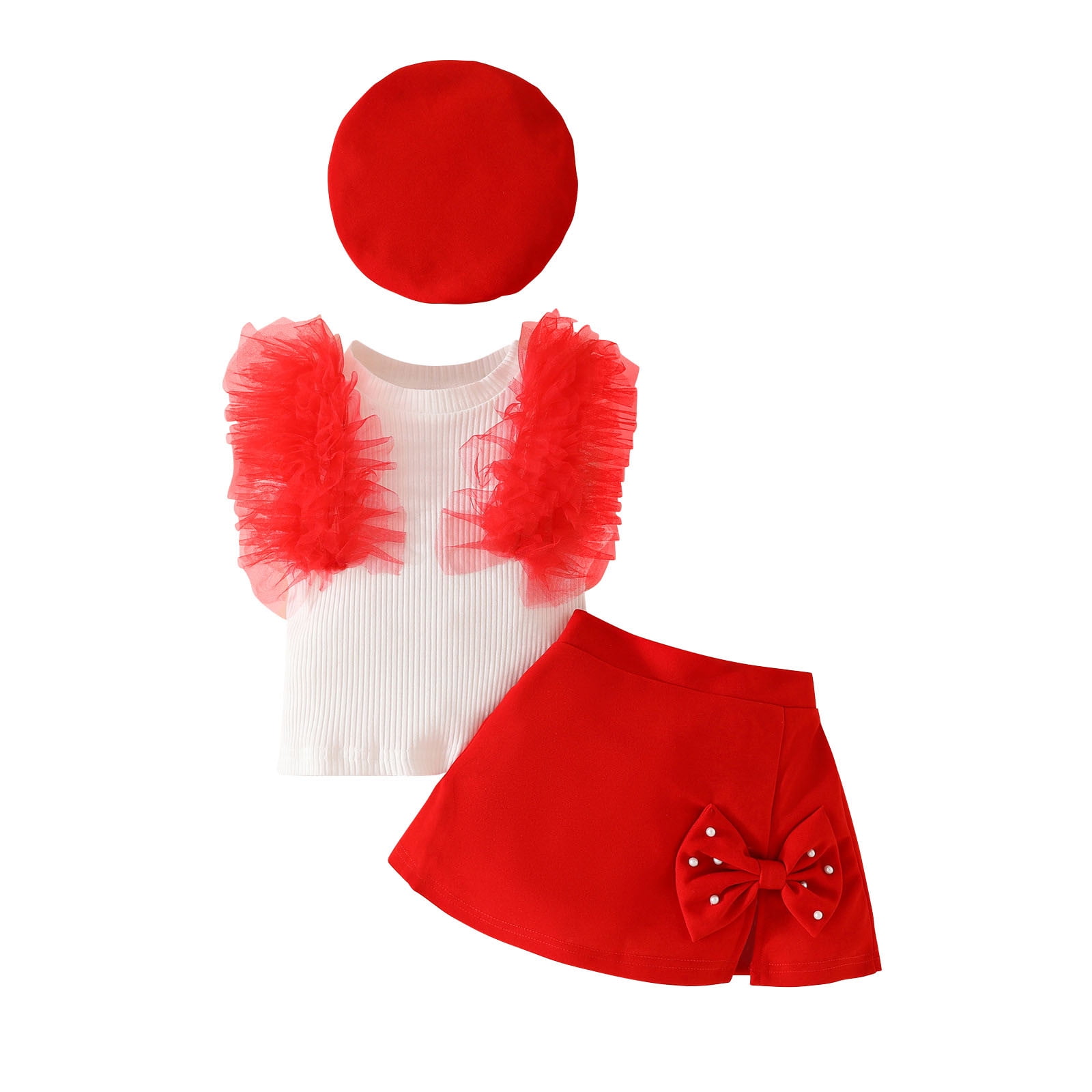Suealasg Kids Toddler Girl Pieces Valentine Outfit Long Sleeve