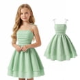 thumbnail image 1 of Girl Summer Dress Spaghetti Strap Girls Casual Dresses Flowy Tiered Smocked Girls Sundress Dresses for Kids 9 Years, 1 of 5