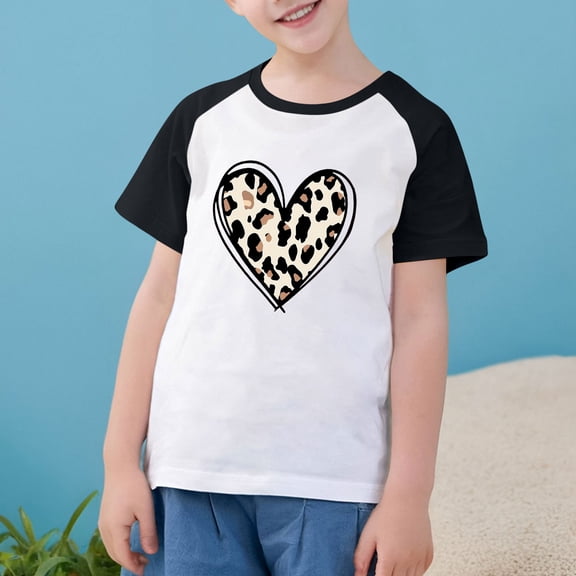 Girl Summer Tops Toddler Girls T Shirts Boys Clothing Toddler Clothes for Girls Boys T Shirts 10-12 Kids Athletic Shirts, Black