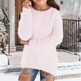 thumbnail image 1 of Girl Sweaters Long Sleeve Pink Crewneck Pullover Casual Sport Sweaters 9-10 Years Sweatshirt, 1 of 4