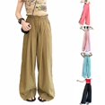 thumbnail image 1 of Girl Sweatpants Baggy Joggers High Waist Elastic with Pockets Girls Solid Pants Essentials Pants for Kids 10-11 Years, 1 of 5