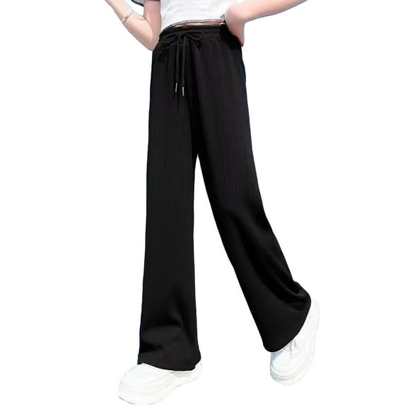 Girl Sweatpants Drawstring Jogger Sweatpants Girls Solid Pants Girlss Active Pants Teen Sweatpants 3-4 Years Girls Fashion