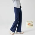 thumbnail image 1 of Girl Sweatpants Elastic Waist Wide Straight Leg Lined Athletic Pants with Pocket Girls Athletic Pants Size 10-11 Years, 1 of 5