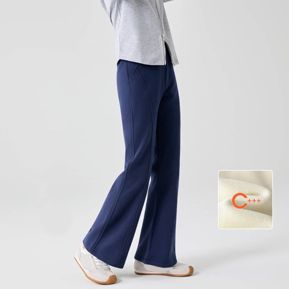 Girl Sweatpants High Waisted Straight Leg Athletic Joggers with Pockets Teen Sweatpants 14-15 Years