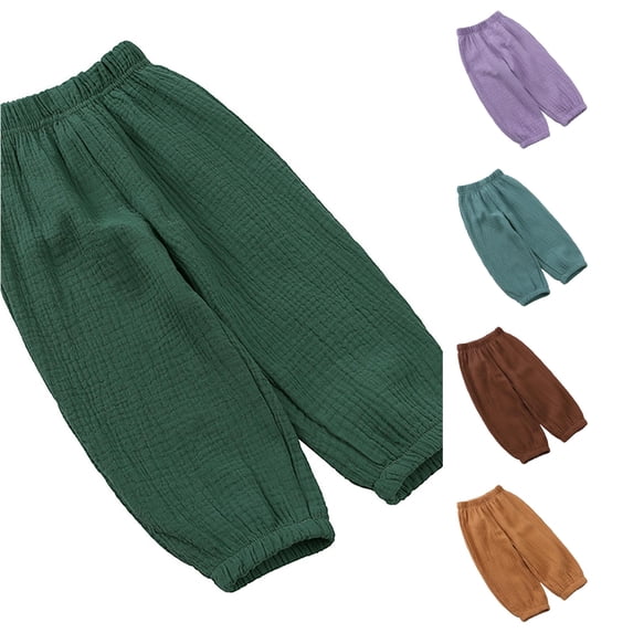 Girl Sweatpants Joggers High Waist Elastic with Pockets Girls Solid Pants Essentials Pants for Girls