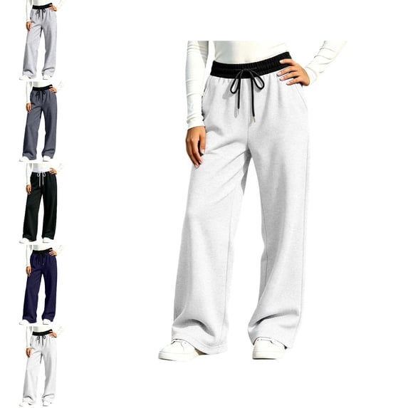 Girl Sweatpants Oversized Baggy Sweatpants Loose Track Pant with Pockets Clothes for Kids 5-6 Years