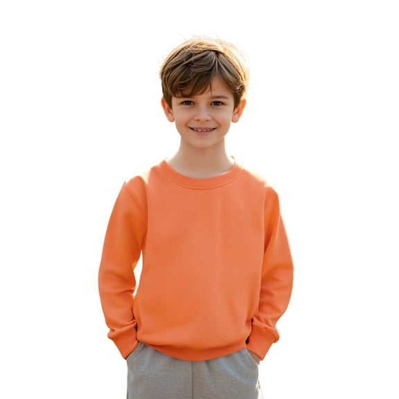 Girl Sweatshirt Long Sleeve RD3 Sweatshirts Crewneck Loose Fit Pullover Tops Fall Clothes Kids Clothes Boys Size 6-7 Years Boys Girls Fashion