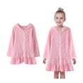 thumbnail image 1 of Girl Swim Cover Up Zip Up Hoodie Long Sleeves Swimsuit for Girls Beach Cover Up 3-4 Years Swimsuit Girl, 1 of 6