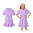 thumbnail image 1 of Girl Swim Cover Up Zip Up Hoodie Short Sleeve Girls Swim Beach Cover Ups 3-4 Years Bathing Suit Girl, 1 of 7