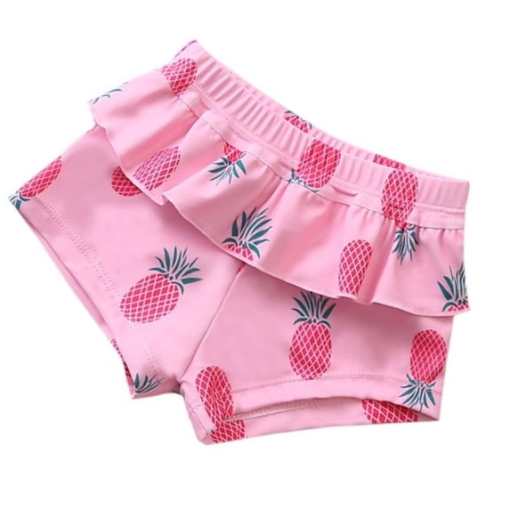 Girl Swim Trunk Ruffled Swim Shorts Cartoon Swim Shorts Boardshorts Toddler Girl Swimming Trunk for Training