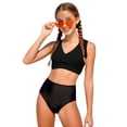 thumbnail image 1 of Girl Swimsuit Size 14-16 Tankini Girls Swimsuit, 2 Piece Bikini Set Ruffle Bathing Suit with Adjustable Strap Girls' Swimwear 7-16Y, 1 of 8