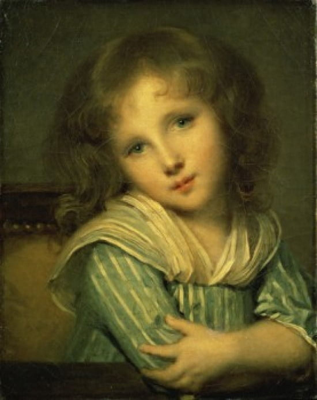 The Girl at the Table Jean Baptiste Greuze (1725-1805 French) Oil on canvas Palace of Petrodvoretz Russia Canvas Art - Jean Baptiste Greuze (18 x 24)