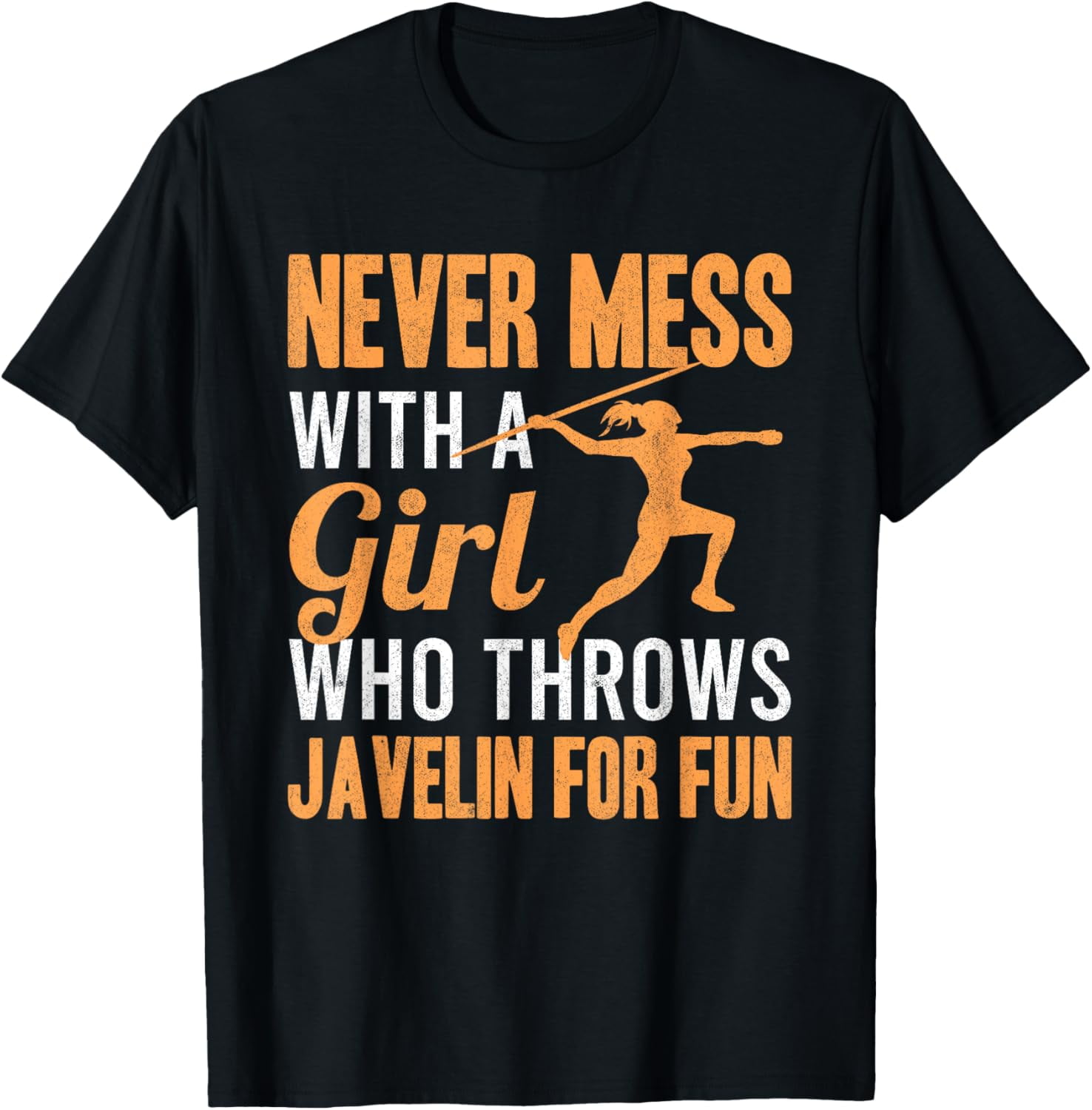 Girl Throwing Javelin Women Track And Field Thrower Javelin TShirt
