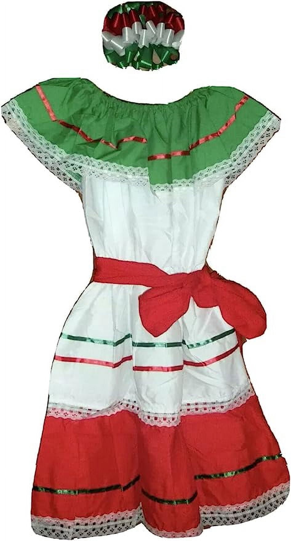 red white and green mexican dress Amazon.com: Leos Imports Girls Mexican Dress Tri-Color (Red,White,Green)  (Girls 1): Clothing, Shoes & Jewelry