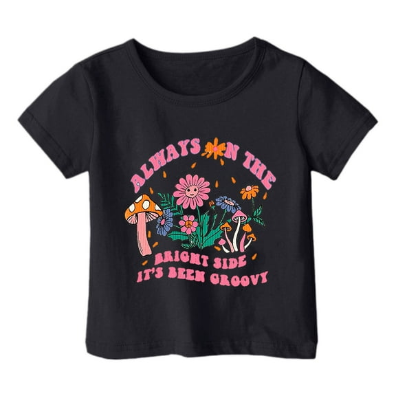 Girl Tops Size 10-12 Casual Short Sleeve Crewneck Color Block Preppy Shirts Oversized Loose Tunic Tops Kids Clothes,Black