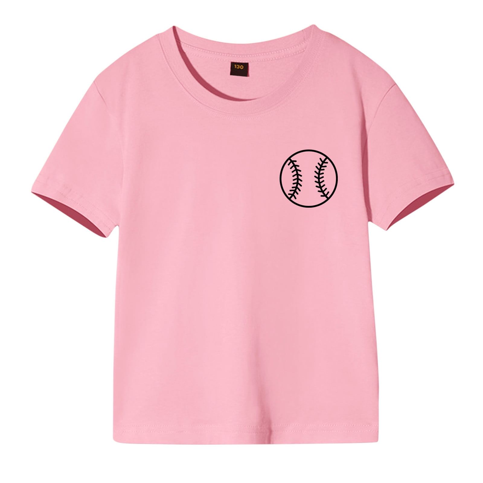 Girl Tops,Toddler Girls Boys Short Sleeve Rugby Letter Prints Tops T