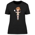 thumbnail image 1 of Girl Trouble Kawaii Cartoon T-Shirt Women -Image by Shutterstock, Female x-Large, 1 of 2