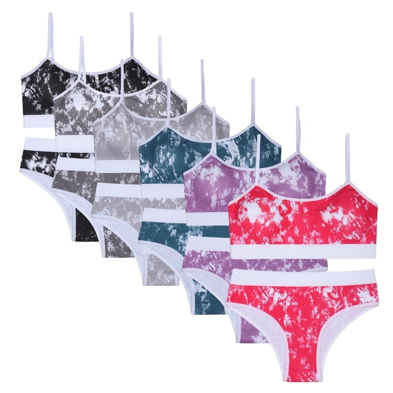 Girl Underwear Set Comfortable Seamless Cotton Soft Hipster Silky Cheeky Breathable Teen Girls Panties 6-Pack