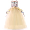 thumbnail image 1 of Girl Unicorn Party Princess Dress Rainbow Tulle Long Wedding Gown Birthday Kids Clothes, 1 of 5