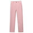 thumbnail image 1 of Girl Uniform Pants Skinny Fit Kids Dress Pants with Pockets Straight Pants Boys Pink Uniform Pants Back To School Clothes for Teen Girls Teen Preppy Clothes for Girls 14-15 Years, 1 of 5