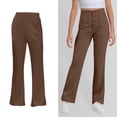 thumbnail image 1 of Girl Uniform Pants Fit Kids Dress Pants with Pockets Straight Pants Brown Pants Back to School Clothes for Girls Kid Girls Clothes Size 7-8 Years, 1 of 9