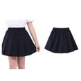 thumbnail image 1 of Girl Uniform Skirt High Waisted Pleated Scooter Skirt with Lining Shorts Back To School Clothes for Girls Uniform 5-6 Years, 1 of 3